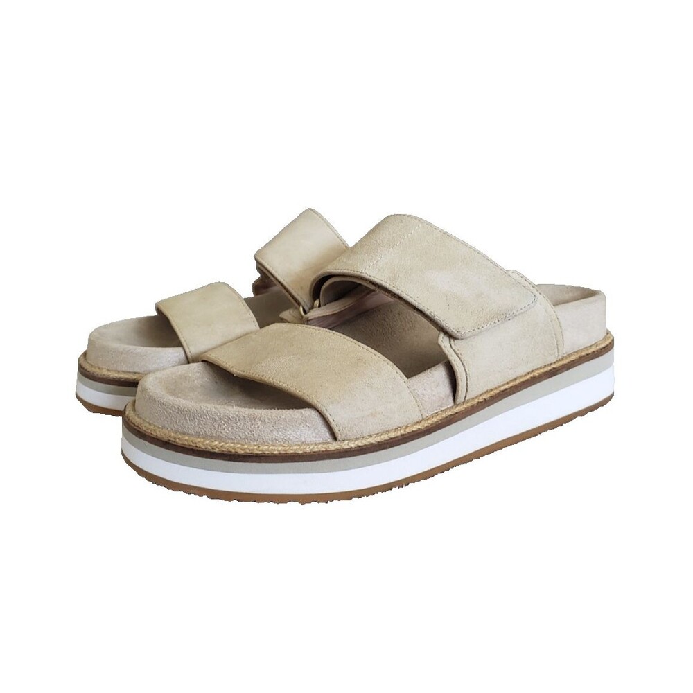 Cole Haan Grand Series Cloud Feel Cushioning Sandals Womens Size 7B Beige Slides